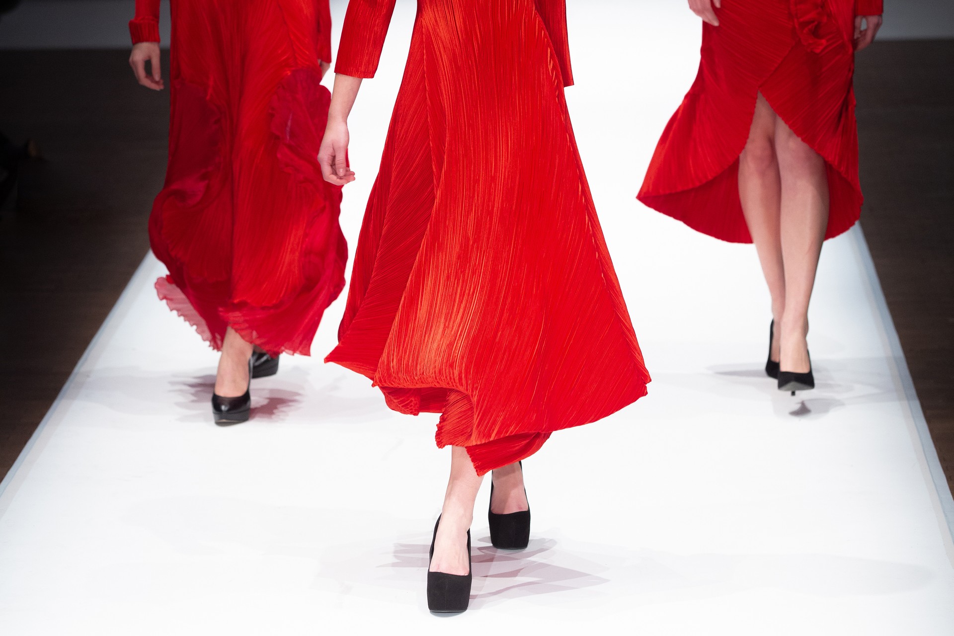Fashion Show, A Catwalk Event, Runway Show, Models Walking the Catwalk